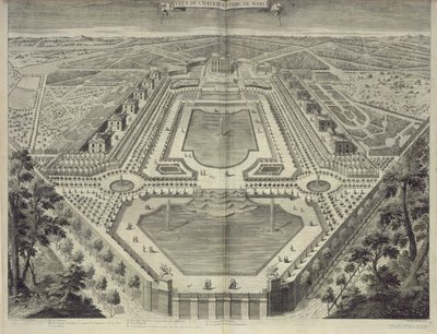 View of the Chateau and Park at Marly, engraved by Sebastian Antoine by Pierre Lepautre